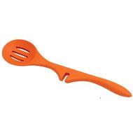 Rachael Ray Tools and Gadgets Three-Piece Tool Set with Lazy Slotted Spoon, Lazy Spoon and Lazy Tongs, Red N5