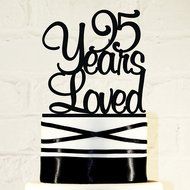 95th Birthday Cake Topper - 95 Years Loved Custom
