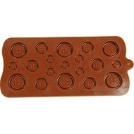 Allforhome Button Chocolate Candy Mold Cake Topper Silicone Bakeware Cake Baking Mould N2