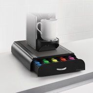 Mind Reader "Anchor"Coffee Pod Storage Drawer for 50 Nespresso Capsules BlackGY#583-4 6-DFG292765