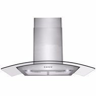 Gracelove 36" Stainless Steel Push Buttons LED Light Lamp Wall Mount Range Hood N7