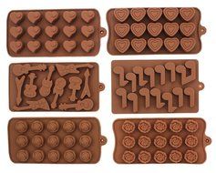 Wocuz Set of 6 Non-stick Silicone Chocolate Candy Making Mold Tray - Romantic Music with Guitar and a Bunch of...