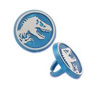 JURASSIC WORLD CUPCAKE RINGS - 12 COUNT