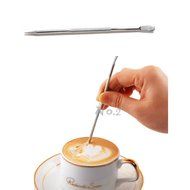 No.2 Warehouse Coffee Stencils Latte Art Cappuccino Plastic Plate Template 22 Designs Decorating Tool + Mesh Shaker... N5