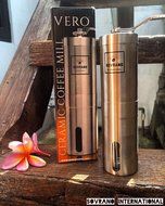 The Sovrano Int'l Coffee Grinder - Best Ceramic Conical Burr Coffee Bean Grinder, Stainless Steel - Aeropress... N5