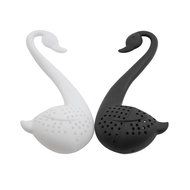 2pcs Black Swan Shape Herb Leaf Spice Strainer Tea Infuser Tea Bag Filters N2