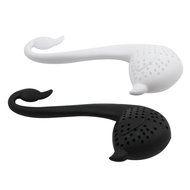 2pcs Black Swan Shape Herb Leaf Spice Strainer Tea Infuser Tea Bag Filters N3