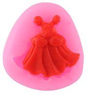 Princess Cinderella Dress Mini Silicone Mold - Fondant, Chocolate, Craft N2