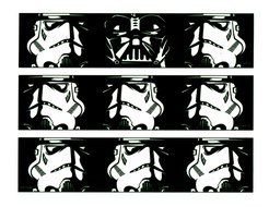 Whimsical Practicality Star Wars Darth Vader &amp; Storm Trooper Cake Strips