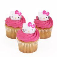 Hello Kitty Cupcake Rings - 24 ct N2