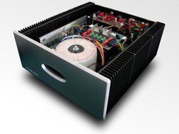 PERREAUX 350W Power Amplifier 16.9" Wide x 19.6" Deep x 7.3" High Silver Electroplated Aluminium N2