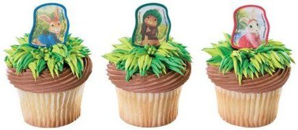 Peter Rabbit Cupcake Rings Party Favors - 24 pcs