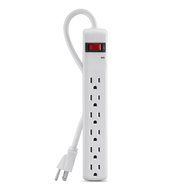 Belkin 6-Outlet Power Strip Surge Protector with 2-Foot Power Cord, 200 Joules (2-Pack) N2