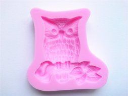 Wocuz W0129 Sleeping Owl Shape Cake Decorating Pattern Silicone Candy Fondant Chocolate Accessory Mold N2