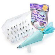 Cake Decorating Tips Supplies kit, FUNCAKE 30 in 1 Icing Tools Decorations Set with 2 Bags, 24 Cup Cakes and Cookies... N4