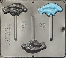 Manatee Lollipop Chocolate Candy Mold 3347 N2