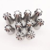 Ylife 10pcs/ set Sphere Ball Tips Russian Icing Piping Nozzles Tips Pastry Cake Fondant Cupcake N4