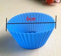 9Snail Silicone Muffin Cases Cake Cupcake Liner 12Pcs/set, Baking Mold Round Shape(Color: Multicolor Random) N5