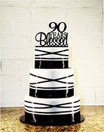 90th Birthday Cake Topper - 90 Years Blessed Custom N2