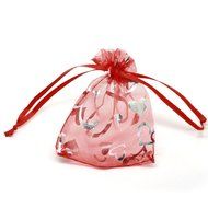 Yansanido 13x18cm /5x7 Inches 100pcs Beautiful Transparent 10 Color Organza Drawstring Pouches candy Jewelry Party... N13