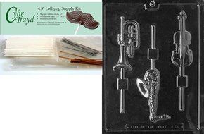 Cybrtrayd J090 Musical Instruments Lolly Jobs Chocolate Candy Mold N4