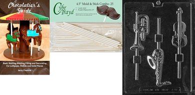 Cybrtrayd J090 Musical Instruments Lolly Jobs Chocolate Candy Mold N5