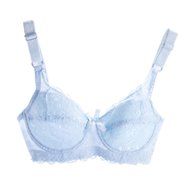 PHOTNO Women Push Up Deep V Ultrathin Underwire Padded Lace Brassiere Bra Big Size N16