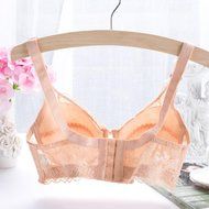 PHOTNO Women Push Up Deep V Ultrathin Underwire Padded Lace Brassiere Bra Big Size N17
