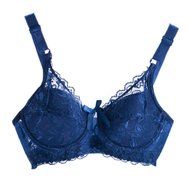 PHOTNO Women Push Up Deep V Ultrathin Underwire Padded Lace Brassiere Bra Big Size N18