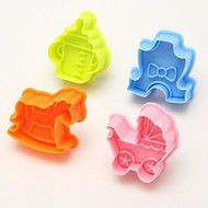 Baby Toys Cookie Cake Cutter Fondant Plunger Sugarcraft Crafts Decorating Mold N3