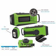 OUTERDO Dynamo Emergency Survival Solar Hand Crank Self Powered AM/FM/NOAA Weather Radio, LED Flashlight,Phone... N32