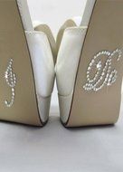 Lulu Sparkles LLC Diamante Crystal Mr &amp; Mrs Rhinestone Bling Monogram Custom Cake topper Wedding cake decoration... N3