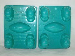 Set of 2 - NFL Football Helmet Jell-O Jiggler Candy Soap Molds