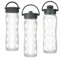 Lifefactory 22-Ounce BPA-Free Glass Water Bottle with Leakproof Cap &amp; Silicone Sleeve, Transparent N12