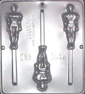 Power Ranger Lollipop Chocolate Candy Mold 3349