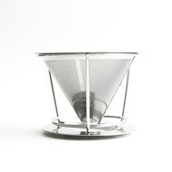 Brewfuze Pour Over Coffee Dripper Filter | Durable &amp; Rust Proof Stainless Steel Drip Coffee Cone With Double Mesh... N4