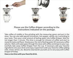 Coffee dripper.Best Pour over coffee makerer Stainless steel 18/8(304) Paperless and reusable coffee dripper stand... N4