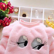 Clothes Set ,BeautyVan Baby Infant Girls Cartoon Woolen Fur Winter Warm Set Thick Coat +Pants Clothes (3T, White) N7