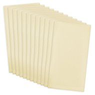 DII 100% Cotton, Machine Washable Everyday Basic Buffet Napkin, 16 x 16", Cream, Set of 12 N4