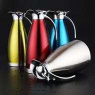 MEGOOD 1.5L Stainless Steel Coffee Carafe Home Vacuum Insulation Pot(Red) N9