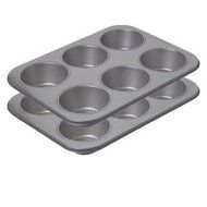 Hamilton Beach Set of 2 Non-Stick Texas Muffin Pans