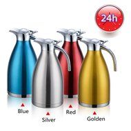 MEGOOD 1.5L Stainless Steel Coffee Carafe Home Vacuum Insulation Pot(Red) N10