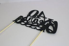 All About Details Black 40-Years-Blessed Cake Topper N3