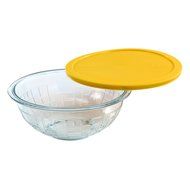 Pyrex Brick Textured 4-Quart Glass Mixing Bowl