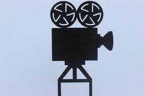 Meijiafei Movie Camera Cake Topper Acrylic Cake Topper Hollywood Decoration