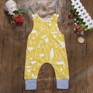 Bodysuit ,BeautyVan Cute Baby Kids Flowers Elf Printing Waistcoat Vest Bodysuit T-shirt Outfits (24M, Yellow) N3