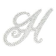 Rhinestone Alphabet Monogram Stickers Letter Initial Wedding Favor Invitation(Letter N) N10