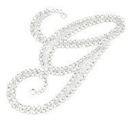 Rhinestone Alphabet Monogram Stickers Letter Initial Wedding Favor Invitation(Letter N) N11