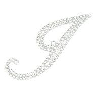 Rhinestone Alphabet Monogram Stickers Letter Initial Wedding Favor Invitation(Letter N) N12