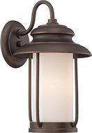 Nuvo Lighting 62/631 Bethany - LED Outdoor Small Wall with Satin White Glass by Nuvo Lighting